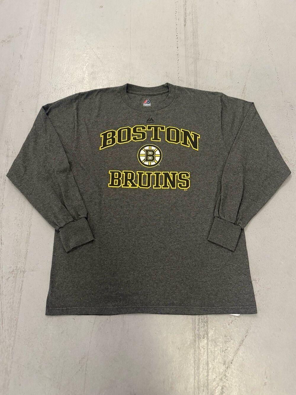Boston Bruins Majestic Men’s Long Sleeve Tee Size Large